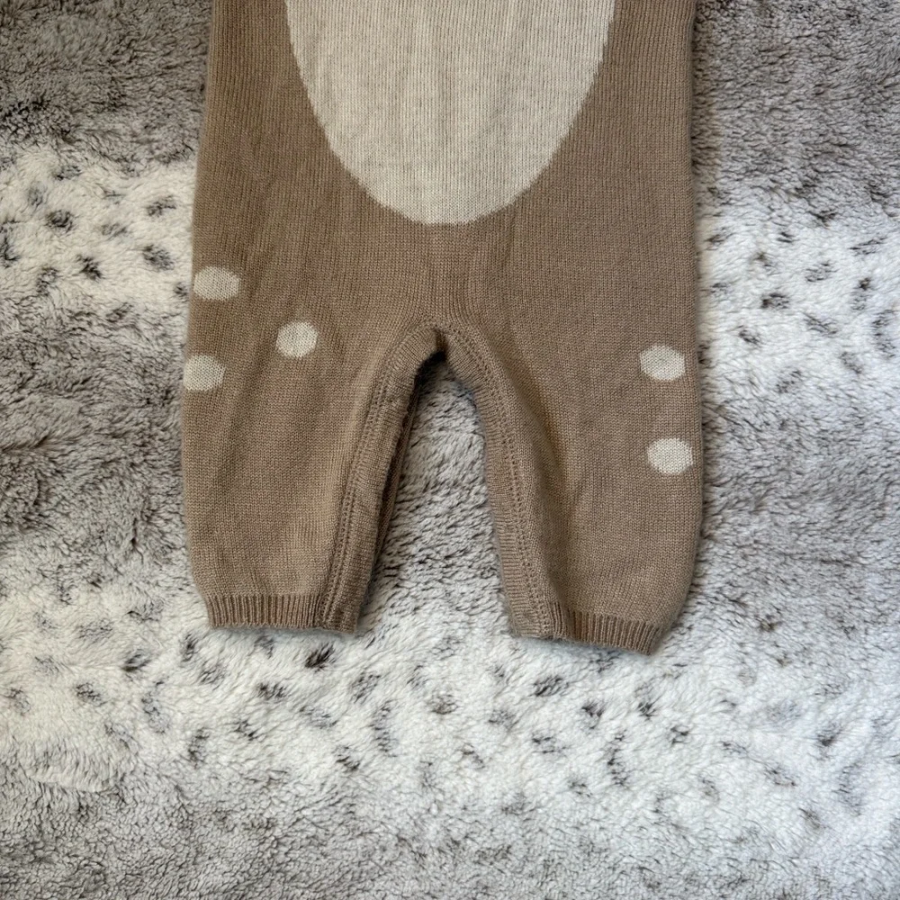 Pottery Barn Kids reindeer bodysuit baby 3-6 months Christmas holiday party